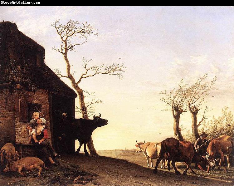 paulus potter Driving the Cattle to Pasture in the Morning